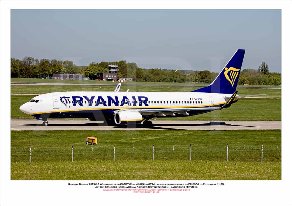 EI-GDT - Ryanair Boeing 737-8AS WL  (Msn 44815 Ln 6774) - 01
