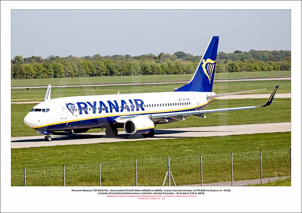 EI-GJN - Ryanair Boeing 737-8AS WL  (Msn 44838 Ln 6896) - 01
