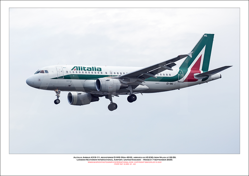 EI-IMS - Alitalia Airbus A319-111 (Msn 4910) - 01