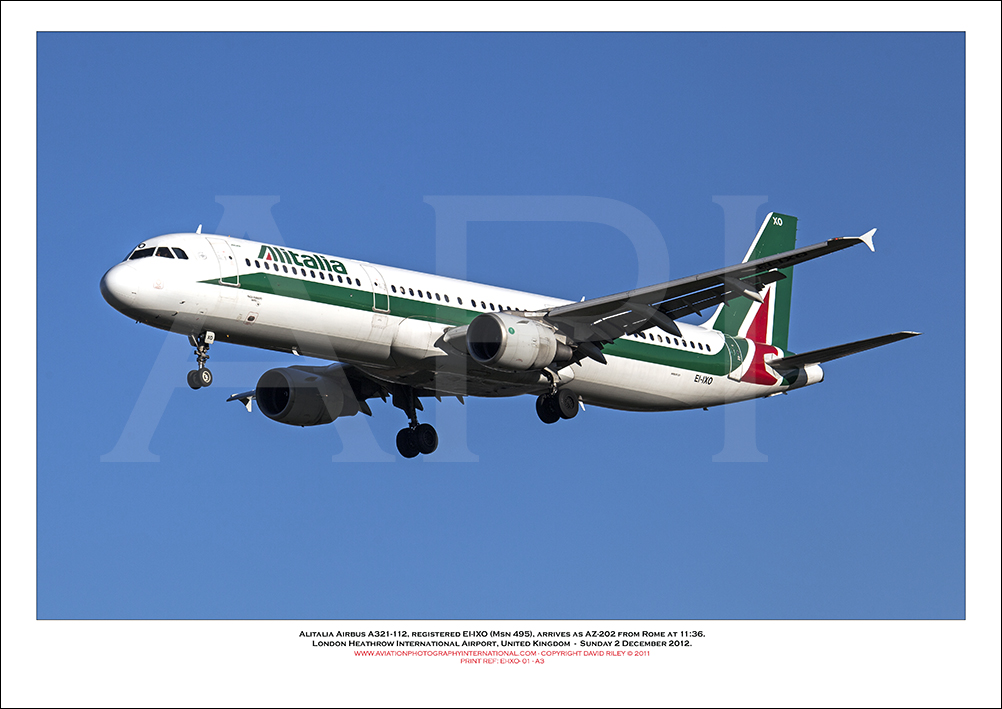 EI-IXO- Alitalia Airbus A321-112  (Msn 495) - 01
