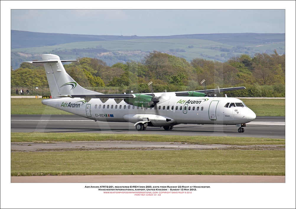 EI-REH - Aer Arann ATR72-201, (Msn 260) - 01