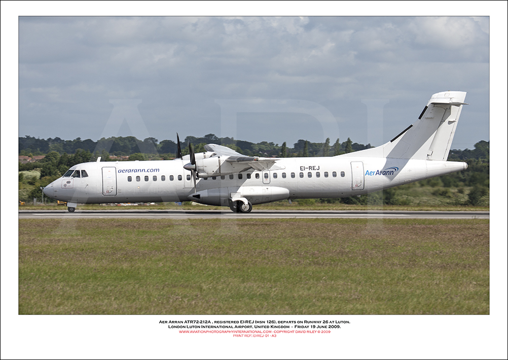 EI-REJ - Aer Arann ATR72-212A, (Msn 126) - 01