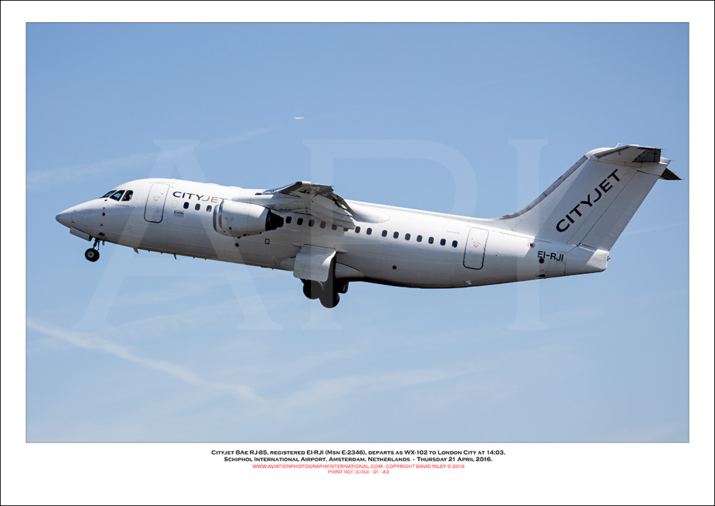 EI-RJI - CityJet BAe RJ-85  (Msn E2346) - 01