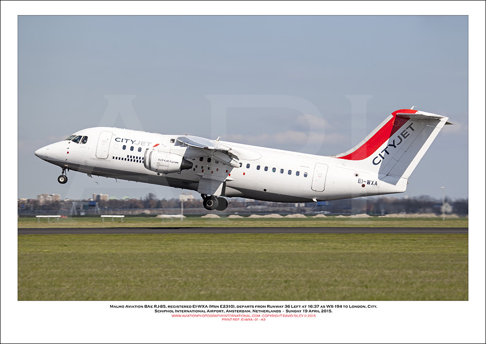 EI-WXA - CityJet BAe RJ-85  (Msn E2310) - 01