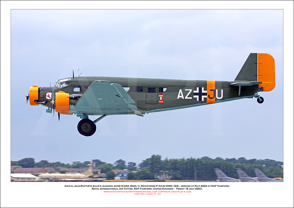 F-AZJU - Amical Jean-Baptiste Salis�s Junkers JU-52 (CASA 352A-1 (Msn 103) - 01