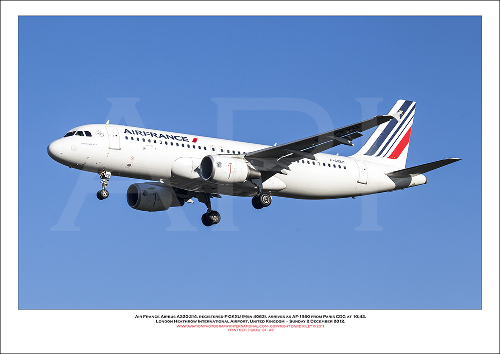 F-GKXU - Air France Airbus A320-214 (Msn 4063)  - 01