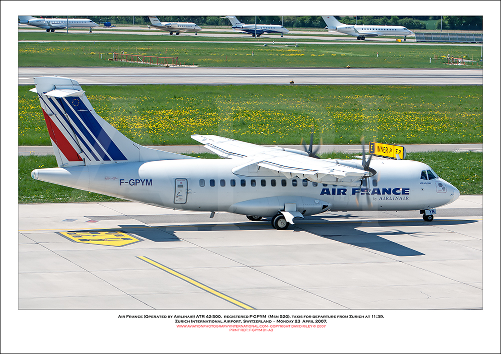 F-GPYM - Air France (Operated by Airlinair) ATR 42-500 (Msn 520) - 01