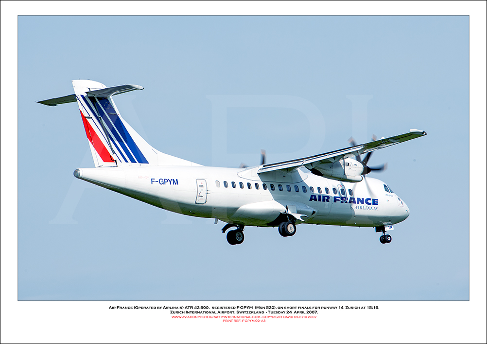 F-GPYM - Air France (Operated by Airlinair) ATR 42-500 (Msn 520) - 02