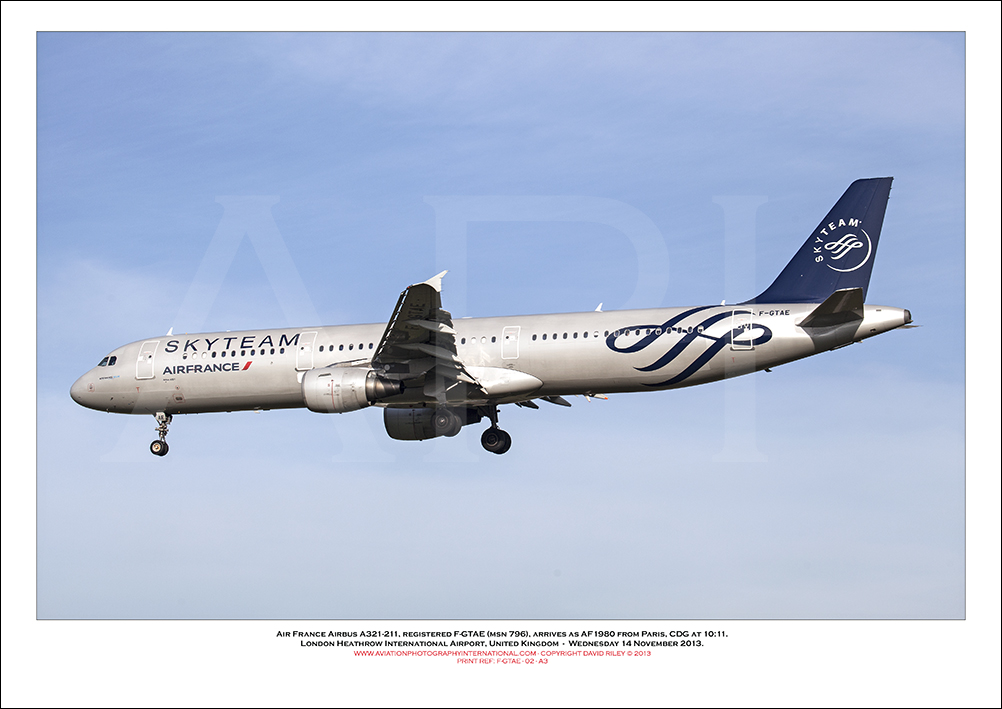 F-GTAE - Air France Airbus A321-211 (Msn 796)  - 02