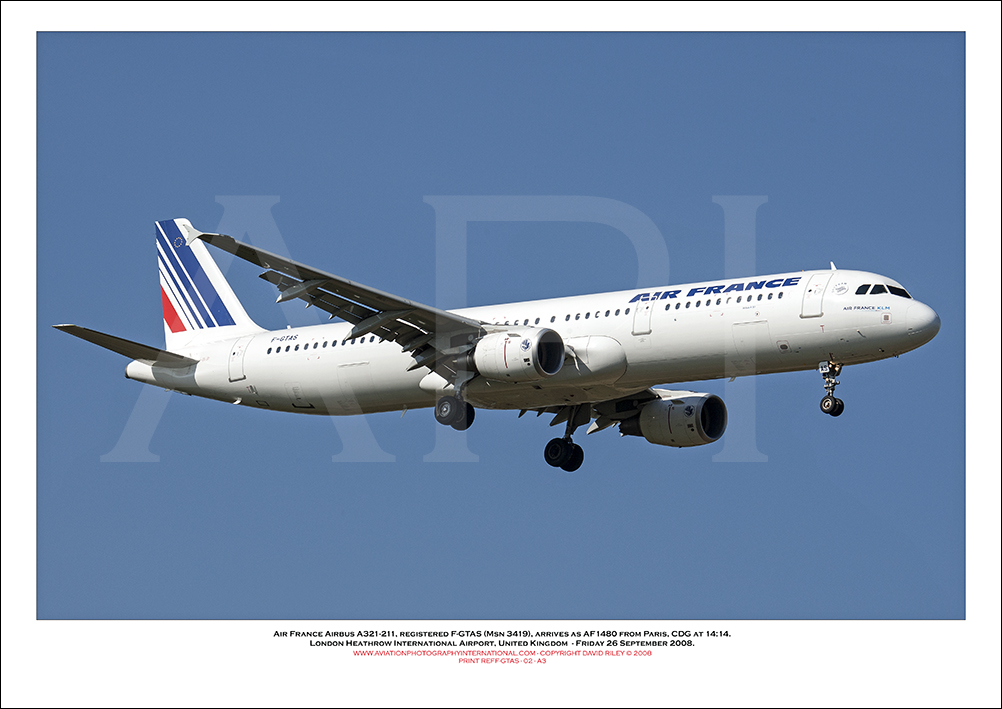 F-GTAS - Air France Airbus A321-211 (Msn 3419)  - 02