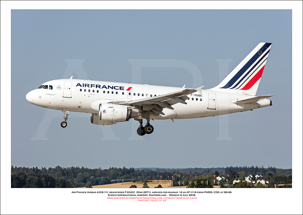 F-GUGC - Air France Airbus A318-111 (Msn 2071)  - 01