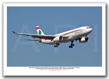 F-ORMA - MEA- Middle East Airlines Airbus A330-243  (Msn 926) - 01