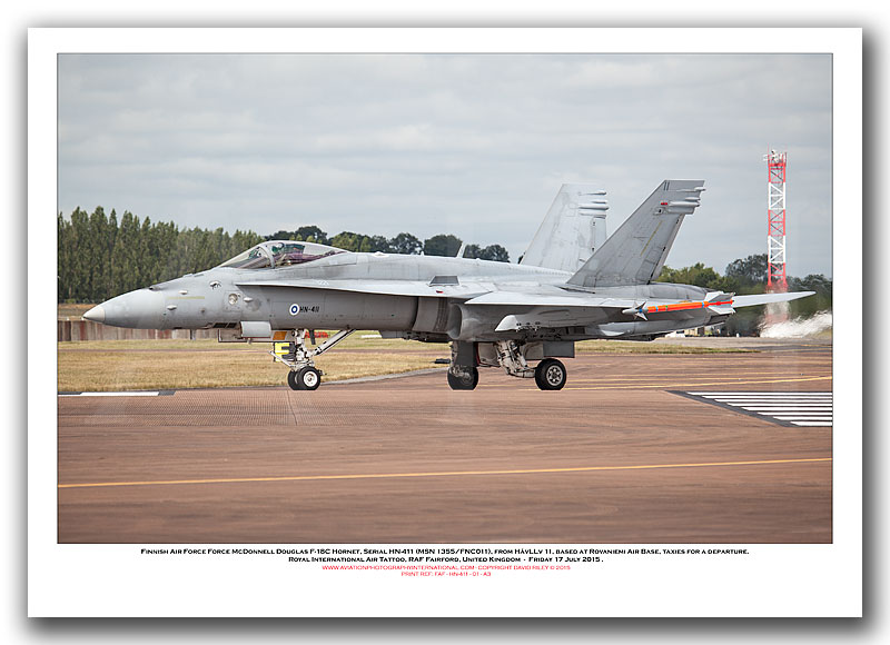 HN-411 - Finnish Air Force  McDonnell Douglas F-18C Hornet  (Msn 1355/FNC011) - 01