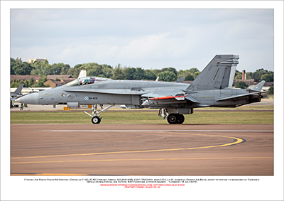 FINNISH-HN-406 - Finnish Air Force  McDonnell Douglas F-18C-47-MC Hornet  (Msn 1307/FNC006) - 03