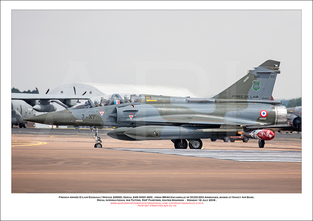FRENCHADL-649 - French Arm�e D�Lair Dassault Mirage 2000D (Msn 465 ) - 02