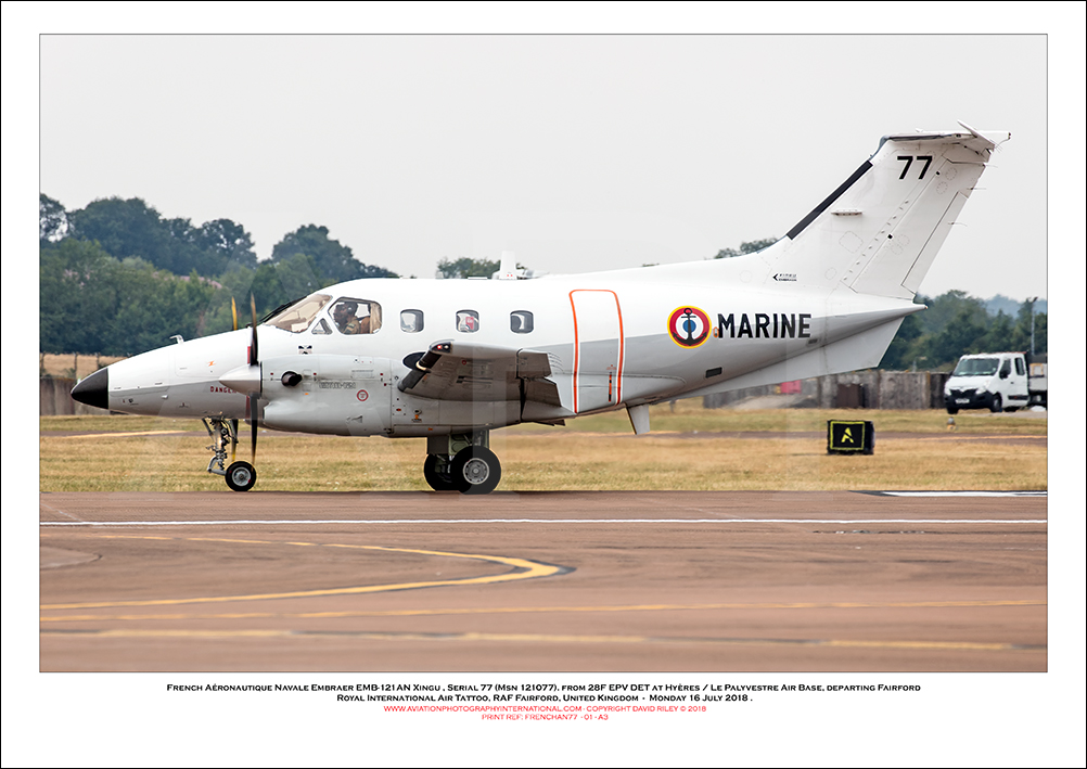 FRENCHAN-77 -French A�ronautique Navale Embraer EMB-121AN Xingu (Msn 121077)- 01
