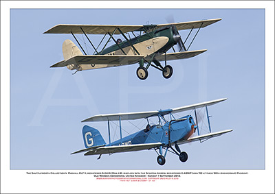 G-AAIN & G-ABWP - Parnall ELF II, registered G-AAIN (Msn J.6 ) & the Spartan Arrow  (Msn 78) - 01