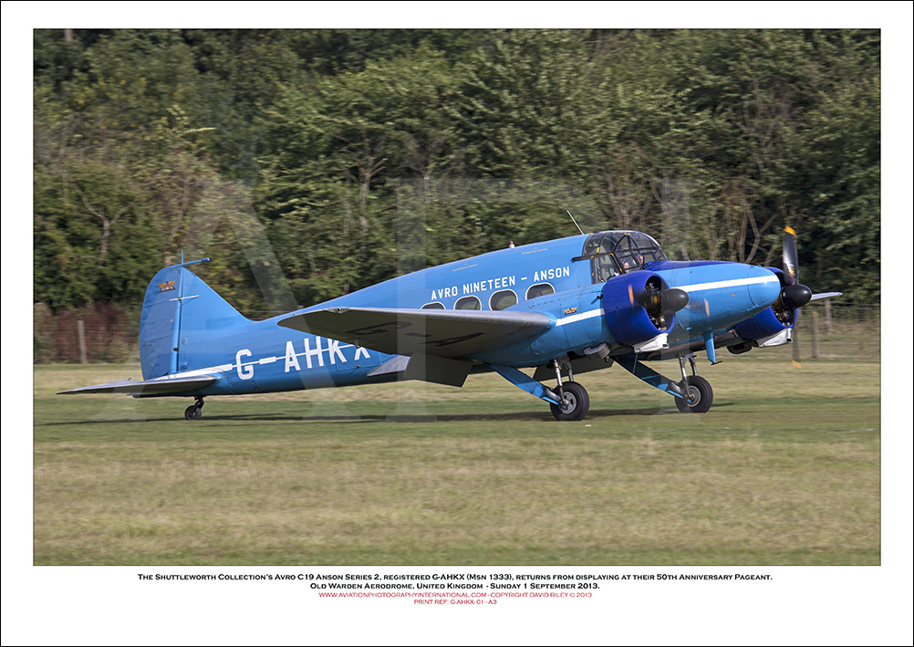 G-AHKX -  Avro C19 Anson Series 2  (Msn 1333) - 01