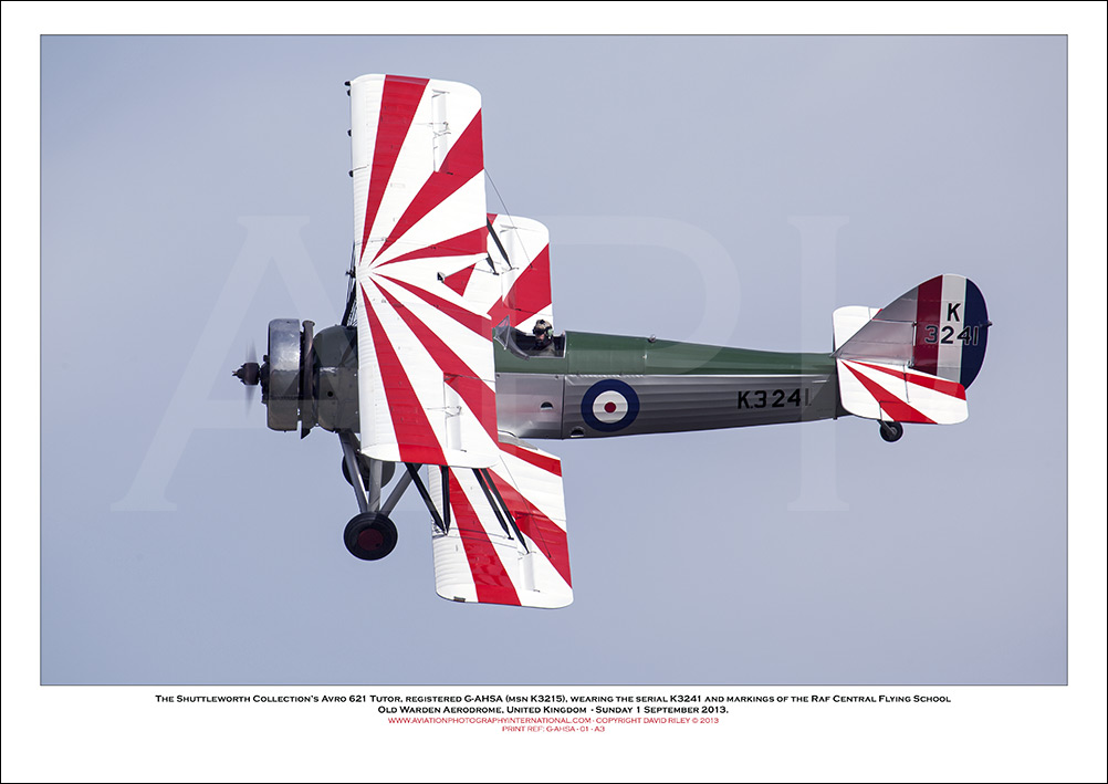 G-AHSA -  The Shuttleworth Collection's Avro 621 Tutor (Msn K3215 - 01