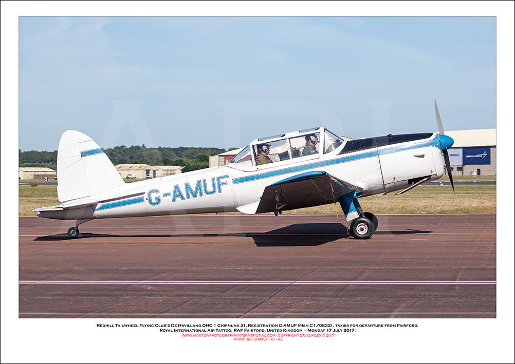 G-AMUF - De Havilland DHC-1 Chipmunk 21 (Msn C1/0832) - 01
