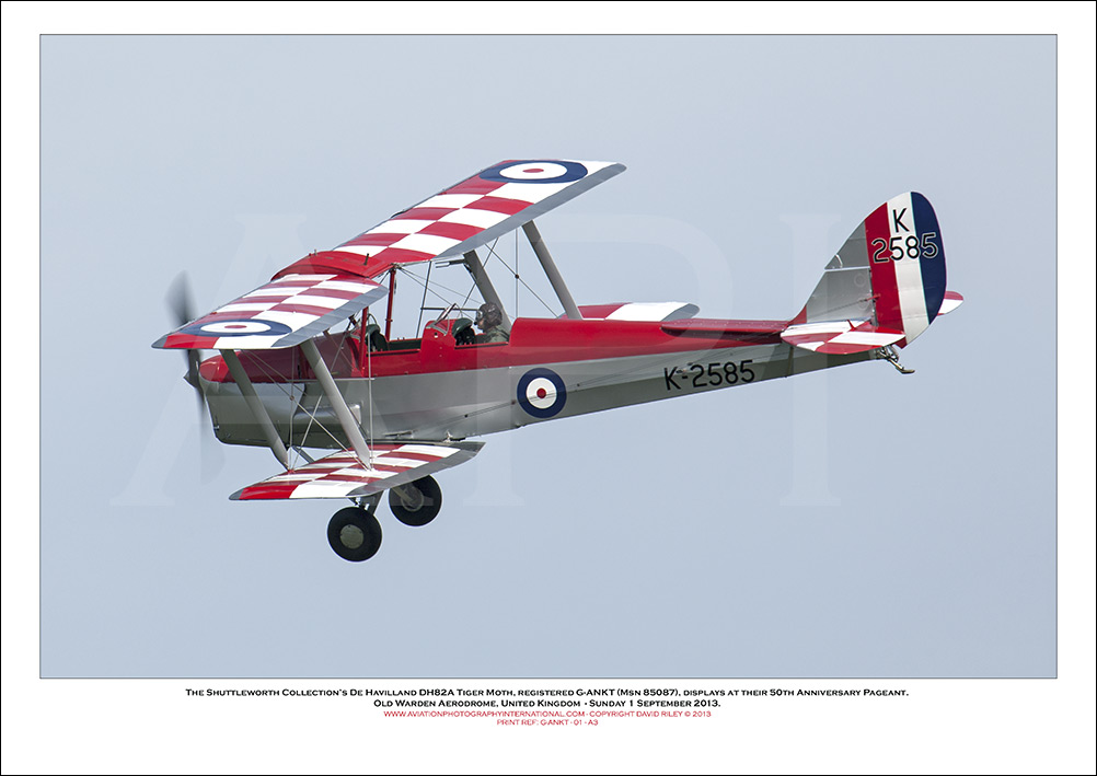 G-ANKT -The Shuttleworth Collection's De Havilland DH82A Tiger Moth (Msn 85087) - 01