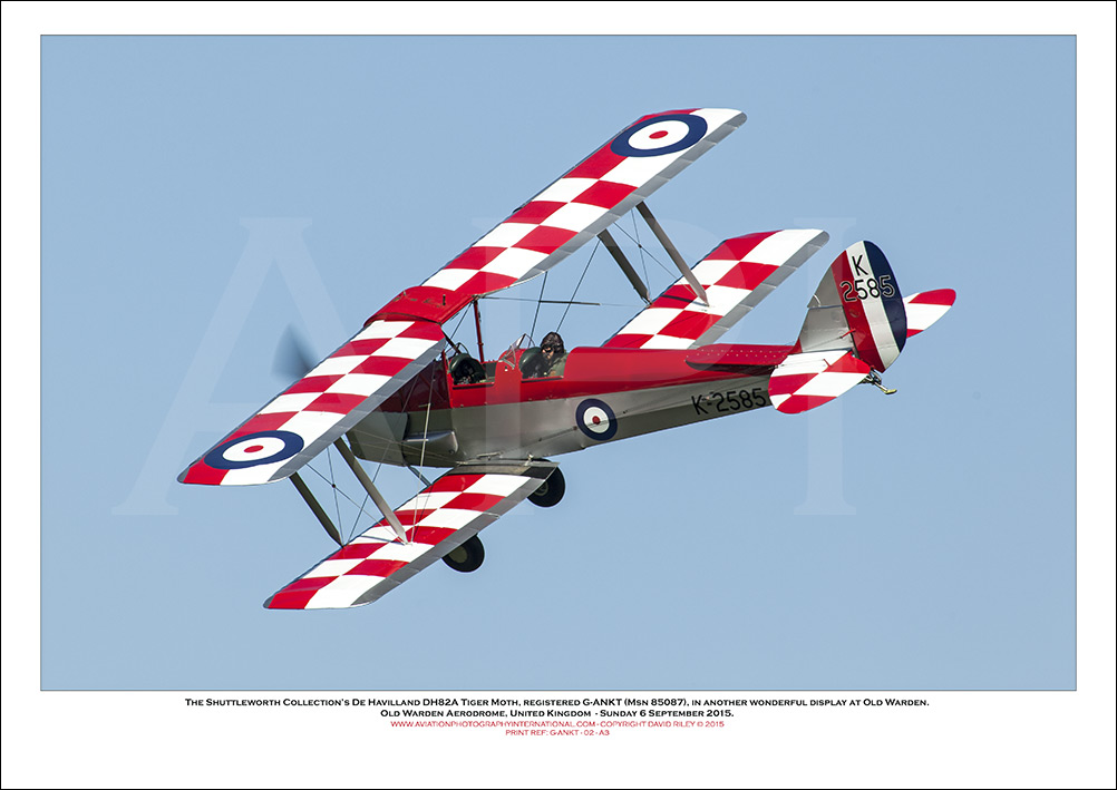 G-ANKT - The Shuttleworth Collection's De Havilland DH82A Tiger Moth (Msn 85087) - 02