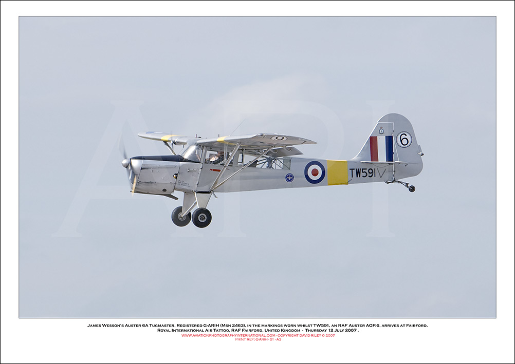 G-ARIH - James Wesson�s Auster 6A Tugmaster (Msn 2463- 01