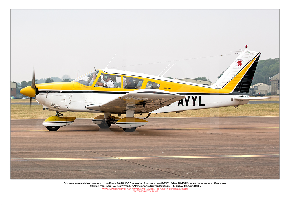 G-AVYL - Cotswold Aero Maintenance Ltd�s Piper PA-28 180 Cherokee (Msn 28-4622)- 01