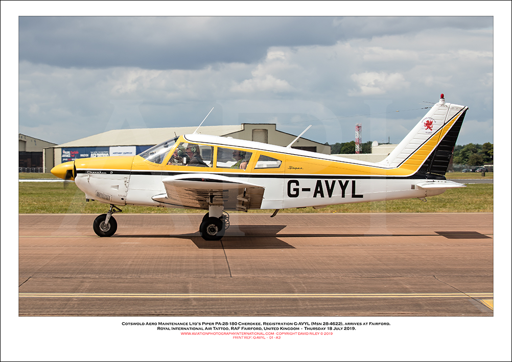 G-AVYL - Cotswold Aero Maintenance Ltd�s Piper PA-28 180 Cherokee (Msn 28-4622)- 03