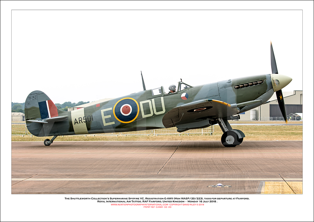 G-AWII -Supermarine Spitfire VC (Msn WASP/20/223) - 02