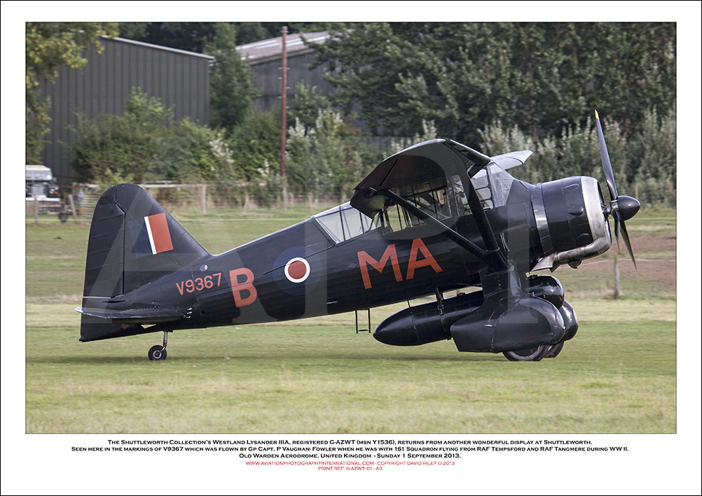 G-AZWT - Westland Lysander IIIA (Msn Y1536) - 01