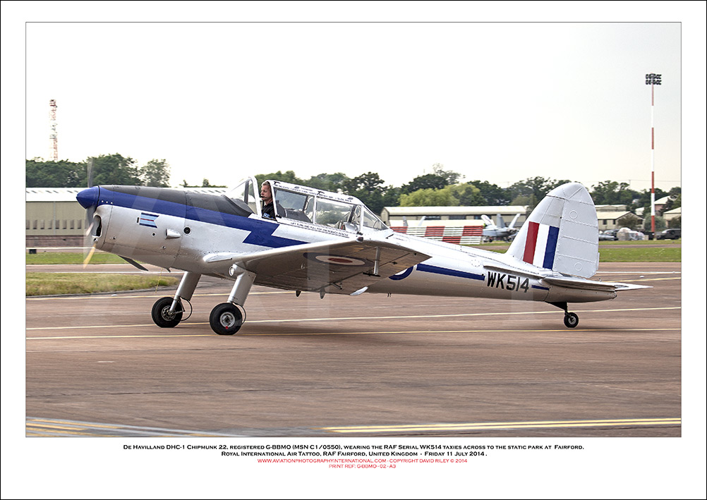 G-BBMO - De Havilland DHC-1 Chipmunk 22 (Msn C1/0550) - 02