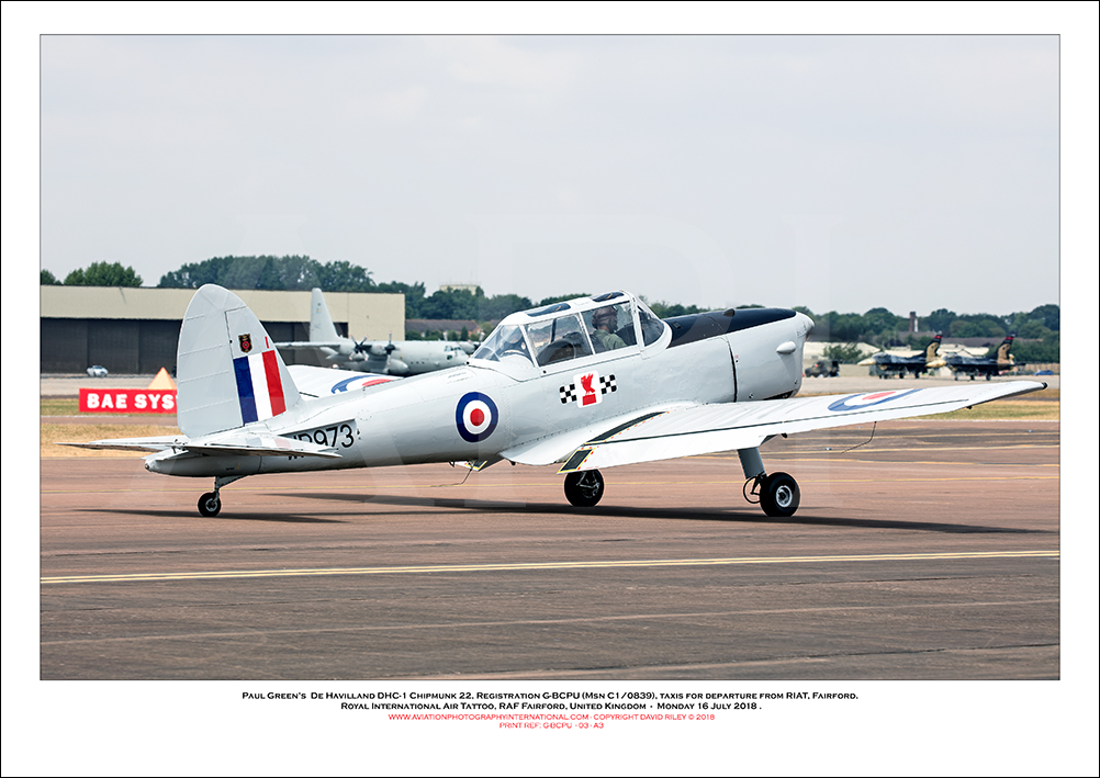 G-BCPU - De Havilland DHC-1 Chipmunk 22 (Msn C1/0839) - 03