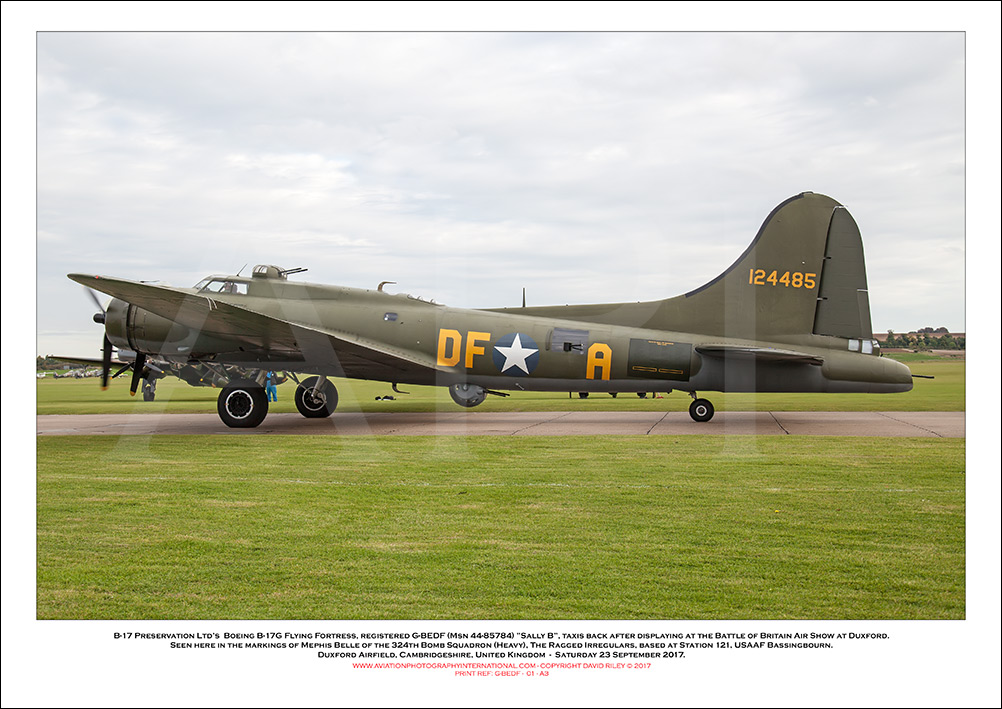 G-BEDF -  Boeing B-17G Flying Fortress (Msn A-11286) - 01
