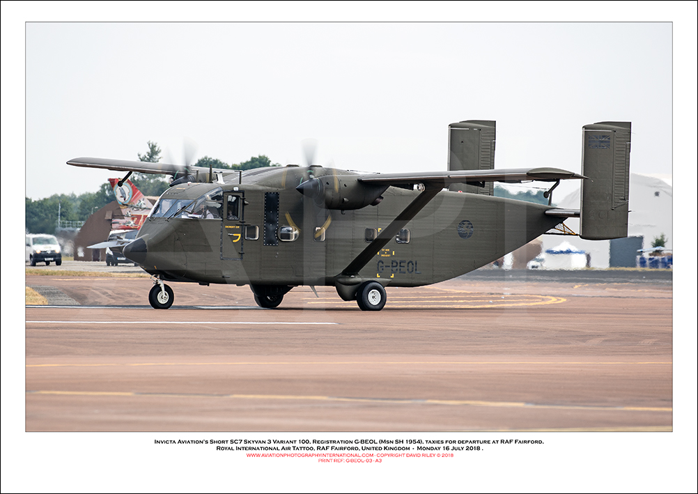 G-BEOL - Invicta Aviation�s Short SC7 Skyvan 3 Variant 100 (Msn  SH 1954) - 03