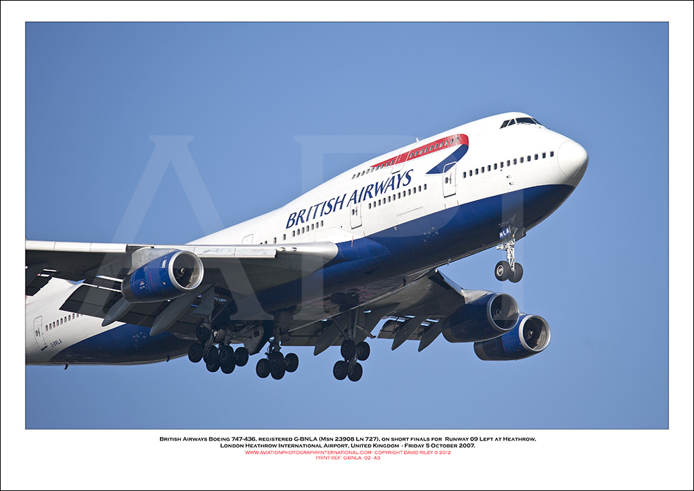 G-BNLA - British Airways Boeing 747-436 (Msn 23908 ln 727) - 02
