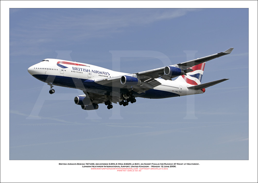 G-BNLS - British Airways Boeing 747-436 (Msn 24629 ln 841) - 03