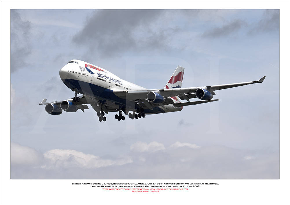 G-BNLZ - British Airways Boeing 747-436 (Msn 27091 ln 964) - 02