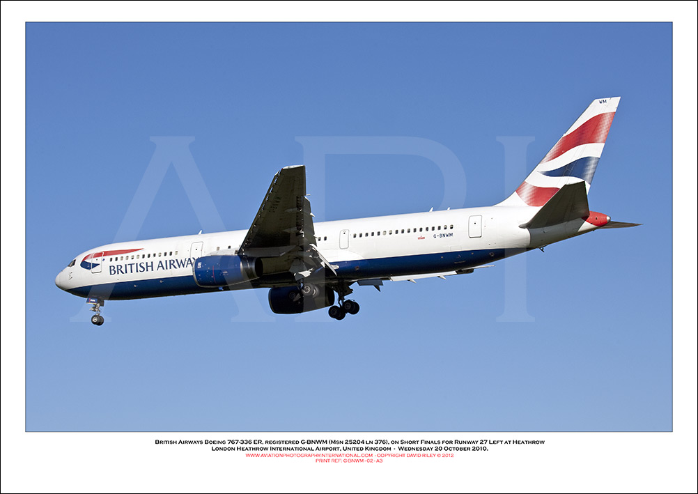 G-BNWM - British Airways Boeing 767-336 ER (Msn 25204 ln 376) - 02