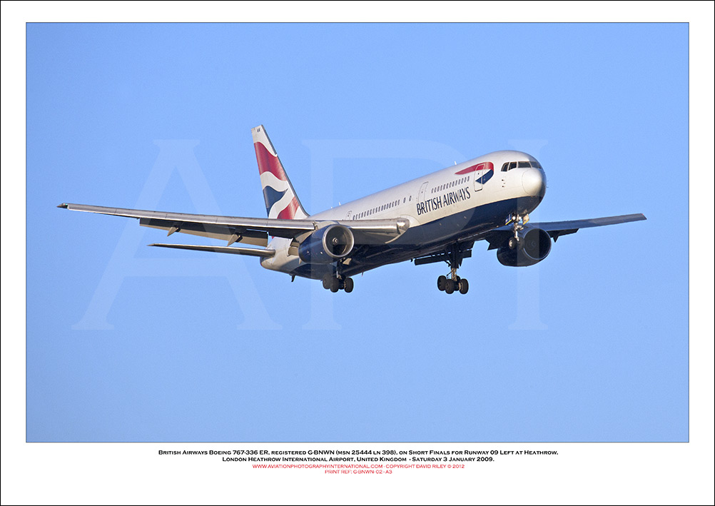 G-BNWN - British Airways Boeing 767-336 ER (Msn 25444 ln 398) - 02