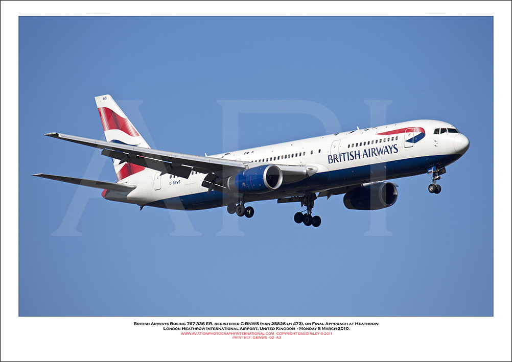 G-BNWS - British Airways Boeing 767-336 ER (Msn 25826 ln 473) - 02