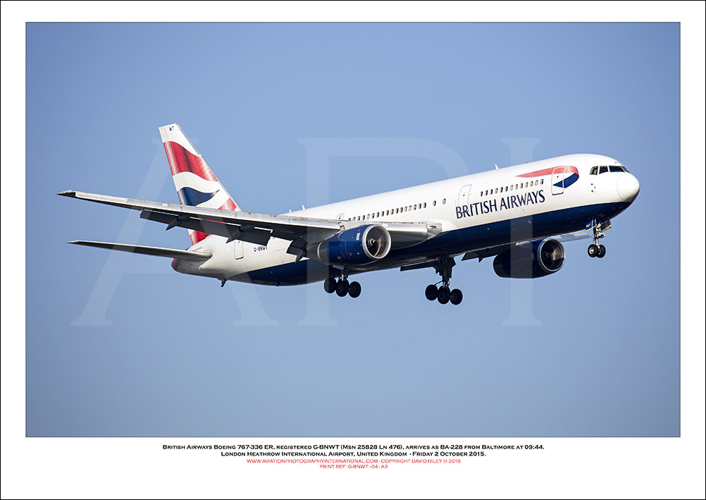 G-BNWT - British Airways Boeing 767-336 ER (Msn 25828 ln 476) - 04