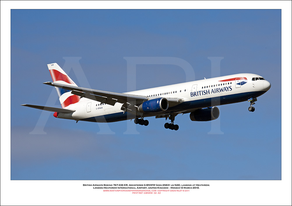 G-BNWW - British Airways Boeing 767-336 ER (Msn 25831 ln 526) - 02