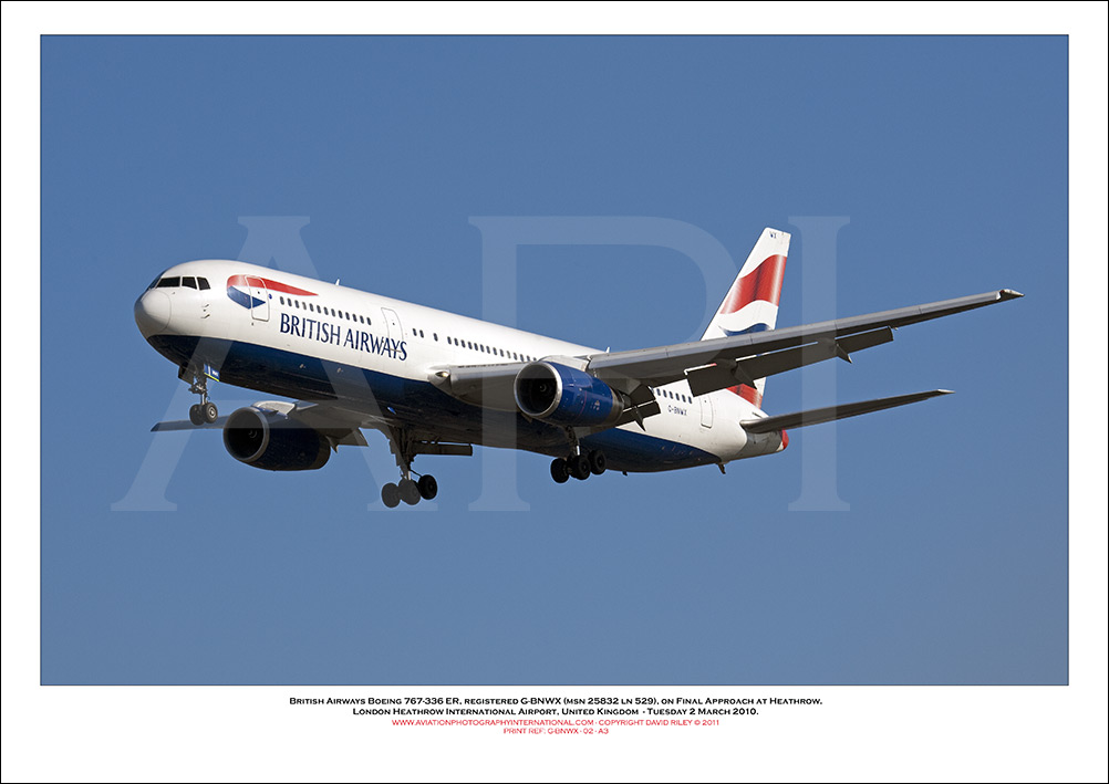 G-BNWX - British Airways Boeing 767-336 ER (Msn 25832 ln 529) - 02