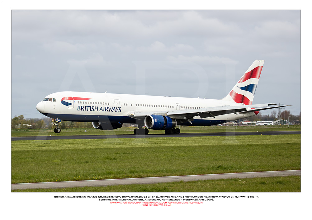 G-BNWZ - British Airways Boeing 767-336 ER (Msn 25733 ln 648) - 05