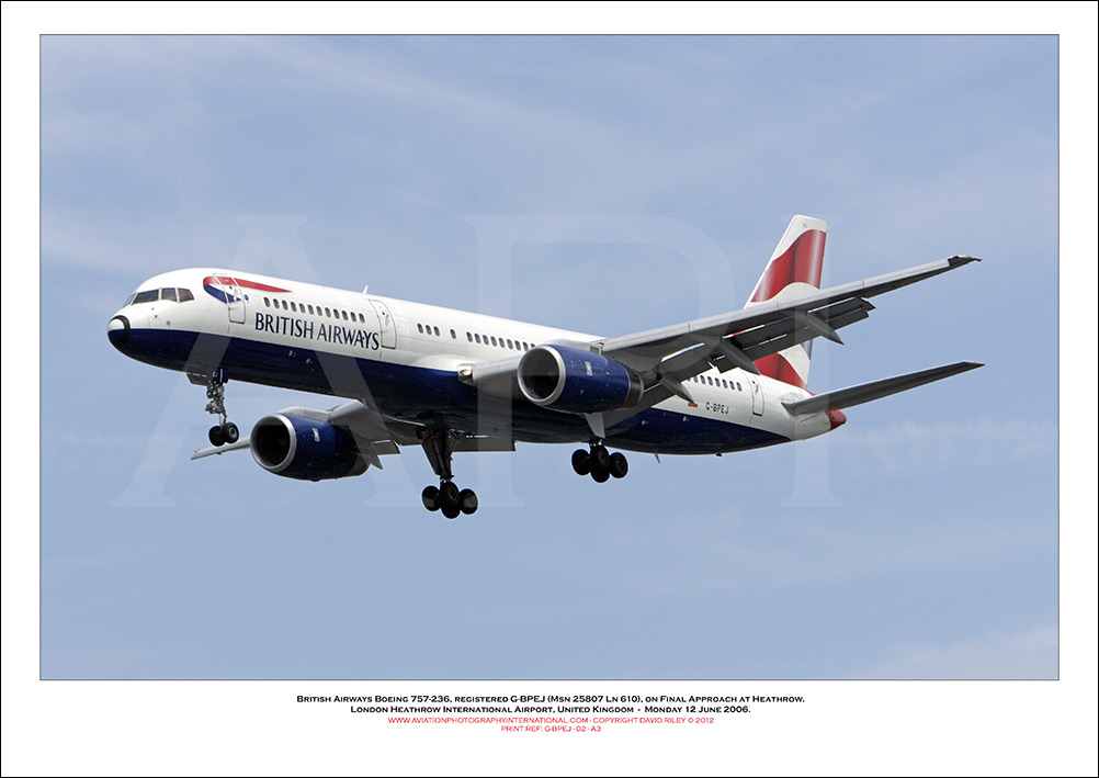 G-BPEJ - British Airways Boeing 757-236 (Msn 25807 ln 610) - 02