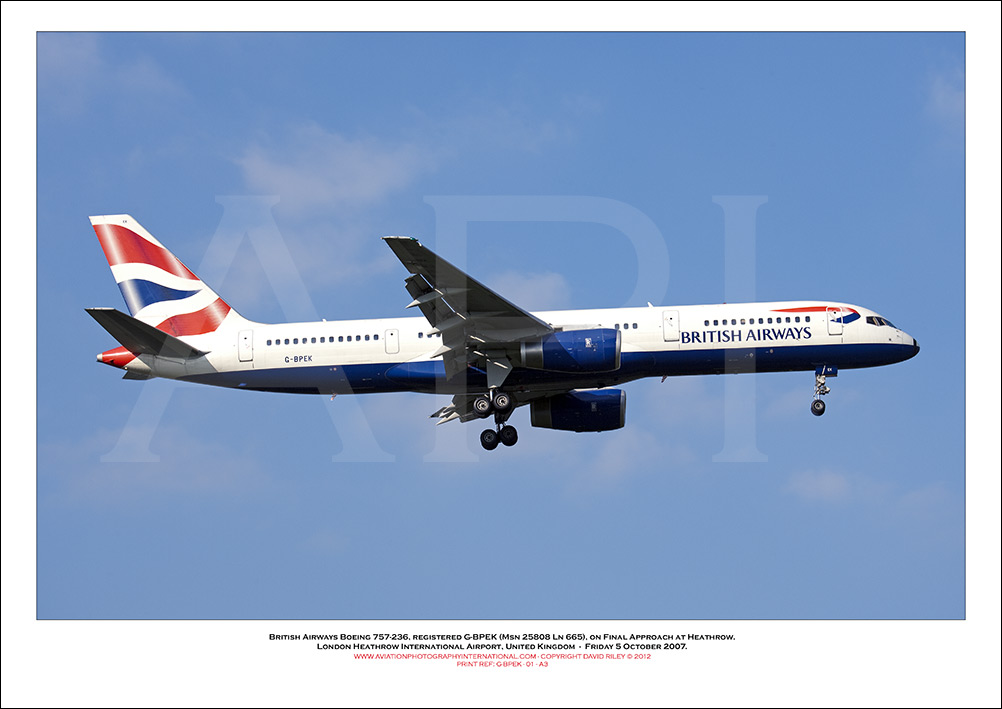 G-BPEK - British Airways Boeing 757-236 (Msn 25808 ln 665) - 01
