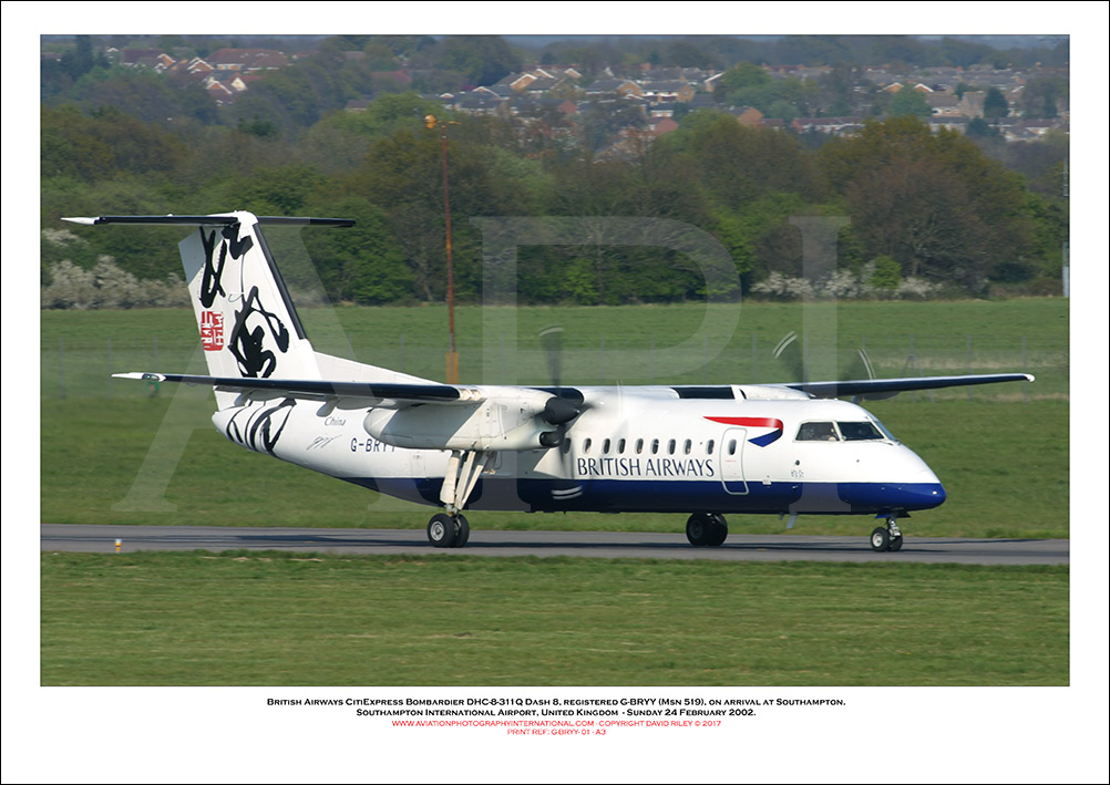 G-BRYY - British Airways CitiExpress Bombardier DHC-8-311Q Dash 8  (Msn 519) - 01