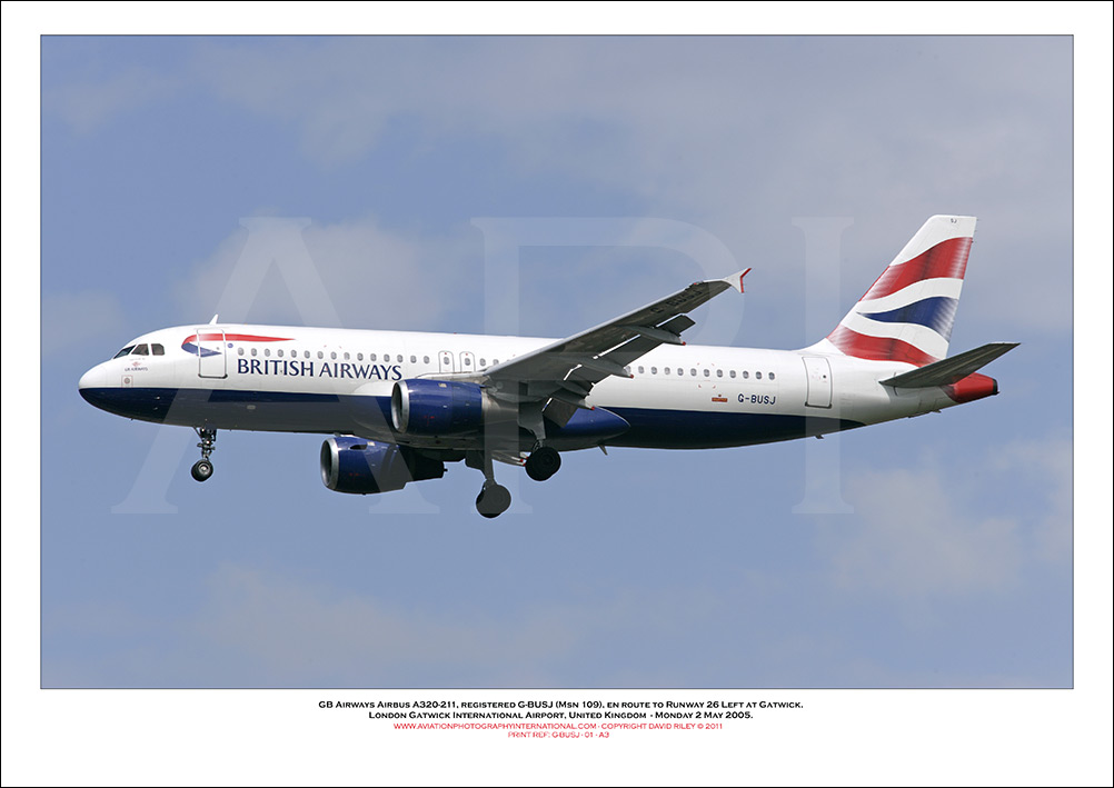 G-BUSJ - GB Airways Airbus A320-211  (Msn 109) - 01