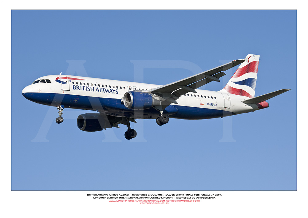 G-BUSJ - British Airways Airbus A320-211 (Msn 109) - 03